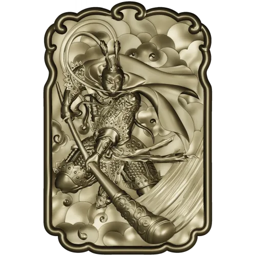 Sun Wukong Monkey King high-relief STL model for CNC milling