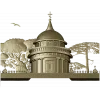 Костёльная ротонда - высокорельефная 3D модель STL для ЧПУ