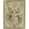 3D модель STL панно "Астральный кот" для ЧПУ - рельефное панно для фрезера