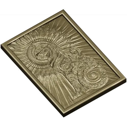 Кот-Солнце - рельефная 3D модель STL для ЧПУ
