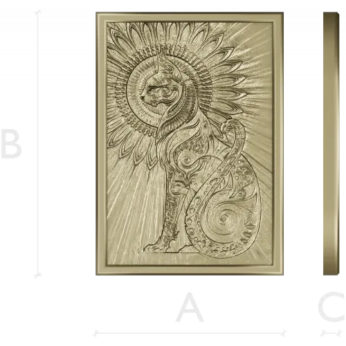 Кот-Солнце - рельефная 3D модель STL для ЧПУ