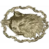 Cat Head Medallion STL - Detailed Bas-Relief for CNC