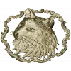 Cat Head Medallion STL - Detailed Bas-Relief for CNC