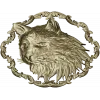 Cat Head Medallion STL - Detailed Bas-Relief for CNC