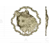 Cat Head Medallion STL - Detailed Bas-Relief for CNC