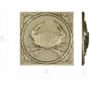 Crab Medallion Relief - STL 3D model for CNC