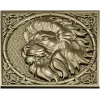 Рельефный медальон с головой льва - STL для ЧПУ