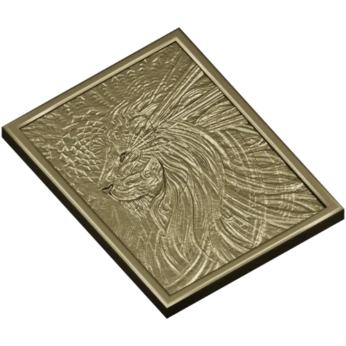 Рельефная 3D модель "Царский Лев" - STL для ЧПУ