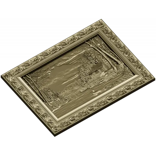 STL модель панно "Лесная Рапсодия" - 3D рельеф для ЧПУ