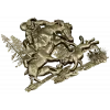 Forest Struggle - high-relief STL 3D model for CNC carving