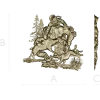 Forest Struggle - high-relief STL 3D model for CNC carving