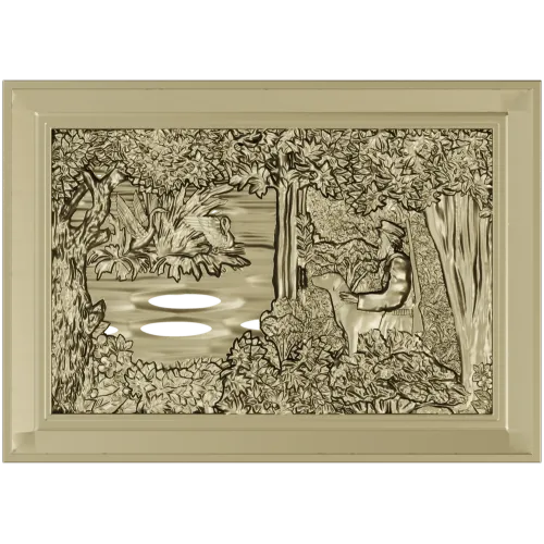 Forest Glade Relief - STL 3D model for CNC carving