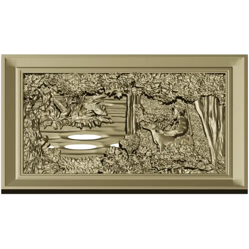 Forest Glade Relief - STL 3D model for CNC carving