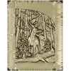 Woodland Elk - high-relief STL panel for CNC