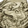 Медальон с лисой - 3D модель STL для ЧПУ