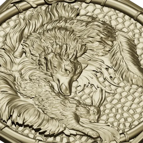 Fox and Hare High-Relief Panel STL for CNC