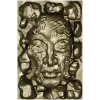 Лик в камнях - высокорельефная 3D модель STL для ЧПУ