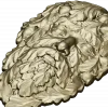 Green Man Oakleaf Relief STL for CNC