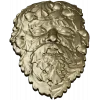 Green Man Oakleaf Relief STL for CNC