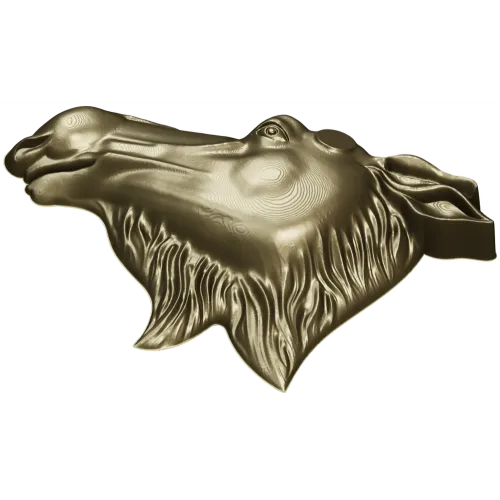 3D модель головы лося в формате STL для фрезеровки ЧПУ