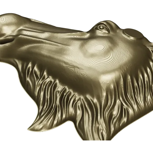 3D модель головы лося в формате STL для фрезеровки ЧПУ