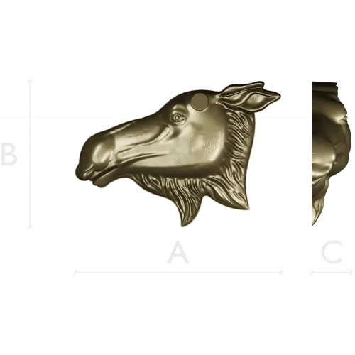 3D модель головы лося в формате STL для фрезеровки ЧПУ