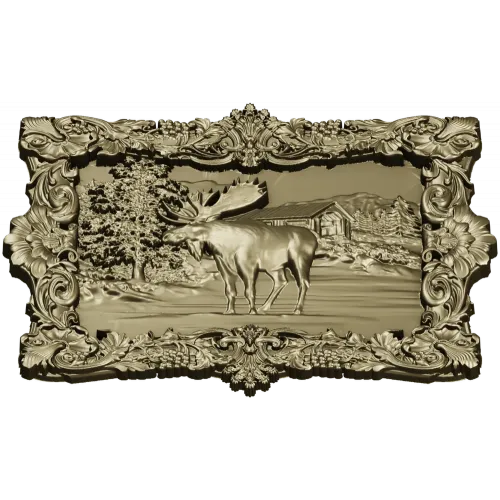 Majestic Moose Relief - STL 3D model for CNC carving