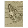 Galloping horse relief STL for CNC