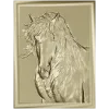 Horse Head Relief Plaque STL for CNC