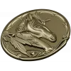 Noble Horse Medallion STL 3D Model for CNC