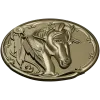 Noble Horse Medallion STL 3D Model for CNC