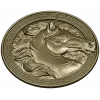Конный медальон - 3D модель STL для ЧПУ, рельеф головы лошади