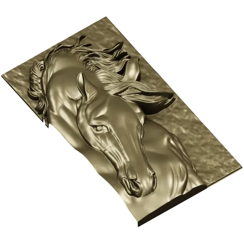 Барельеф головы лошади - 3D модель STL для ЧПУ