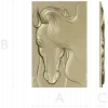 Horse head bas-relief STL for CNC milling, 3D model stl
