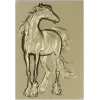 3D модель STL - панно с лошадью для фрезеровки на ЧПУ