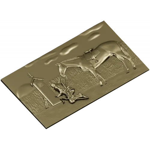 Панно "Вечная верность" - 3D модель STL рельеф для ЧПУ