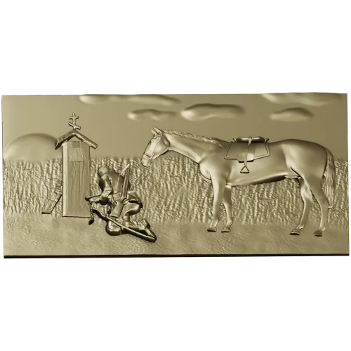 Панно "Вечная верность" - 3D модель STL рельеф для ЧПУ