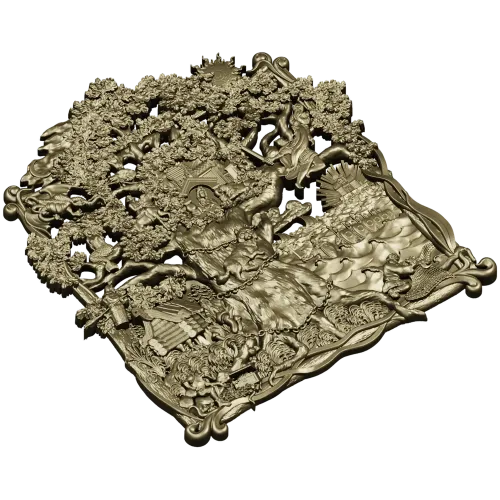 Дуб Лукоморья - 3D модель STL для ЧПУ