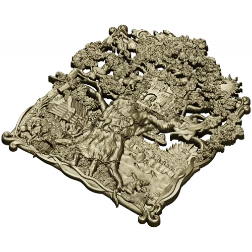 Дуб Лукоморья - 3D модель STL для ЧПУ