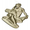 Classical High-Relief "Eternal Embrace" - 3D STL Model for CNC