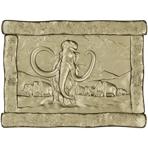 Mammoth Relief Panel STL for CNC carving
