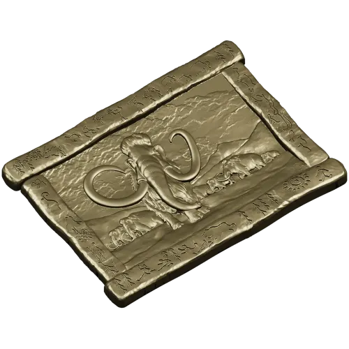 Mammoth Relief Panel STL for CNC carving