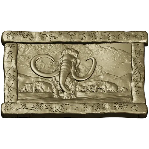 Mammoth Relief Panel STL for CNC carving