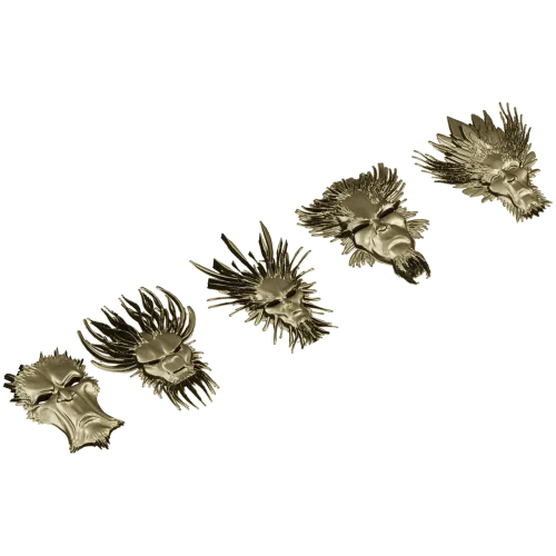 Набор декоративных масок "Лики Солнца" - 3D STL для ЧПУ
