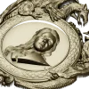 Медальон с драконами - 3D модель в формате STL для ЧПУ