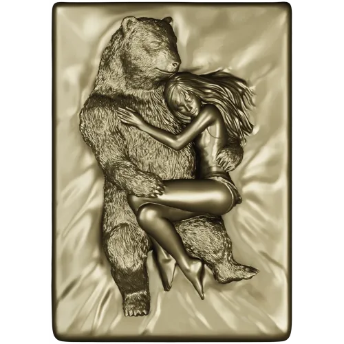 Bear's Embrace - high-relief STL 3D model for CNC