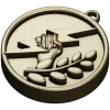 Bolt & Laurel Medallion - STL 3D model for CNC