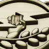 Bolt & Laurel Medallion - STL 3D model for CNC