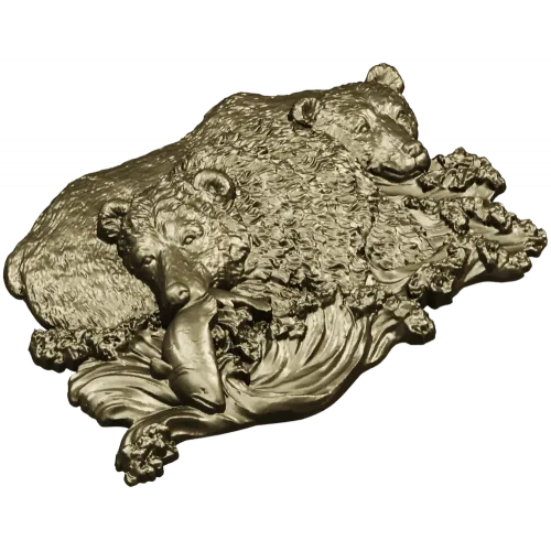 Медвежья пара у реки - 3D модель STL для ЧПУ