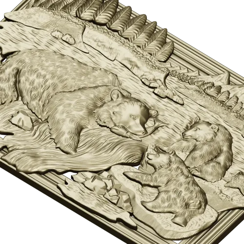 Камчатская семья - 3D модель STL для ЧПУ
